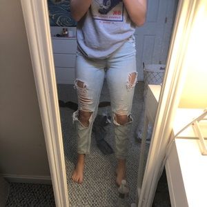 Distressed Abercrombie jeans!